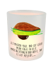 Mr. & Mrs. Panda Teelichthalter Avocado Yoga mit Spruch in Transparent