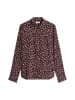 Marc O'Polo Allover-Print-Bluse regular in Dark Brown