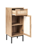 Beliani Badezimmerschrank ROSELL in /Braun - (W) 40 x (H) 92 x (L) 36 cm
