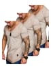 Amaci&Sons Herren 3er-Pack T-Shirts 3. NYC in (3x Beige)