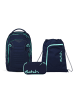 Satch Schulrucksack-Set MATCH PLUS "Ocean Mint" 3-tlg. in Blau