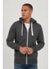 !SOLID Kapuzensweatjacke in grau