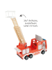 small foot Feuerwehrauto mit 3 Gitter, 2 Pylonen, 1 in red