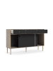 ebuy24 Sideboard Penny Schwarz 148 x 41 cm