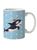 Mr. & Mrs. Panda Kindertasse Orca Zylinder ohne Spruch in Blau Pastell