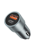 Wisam BWOO BO-CC73 PD Auto-Ladegerät 1x USB-C - USB-A Anschluss 38W silber