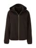 Aniston CASUAL Fleecejacke in dunkelbraunmeliert