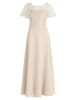 Vera Mont Abendkleid mit Stickerei in beige