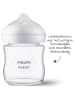 Philips Avent Glas-Flasche 2er Pack Natural Response 120ml + Silikon-Sauger in weiss