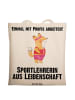 Mr. & Mrs. Panda Tote Bag Sportlehrerin Leidenschaft mit Spruch in Creme