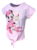 Disney Minnie Mouse T-Shirt Minnie Mouse mit Glitzer & Knoten in Rosa