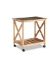 relaxdays Küchenwagen in Natur - (B)66,5 x (H)63 x (T)38 cm