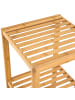 tectake Badezimmerregal, Maße: 33 x 33 x 141 cm, gefertigt aus Bambus