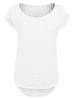 F4NT4STIC Long Cut T-Shirt Japan Flower in weiß