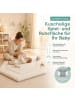 fillikid Laufstalleinlage 6-eckig Exclusiv in Rainbows Beige