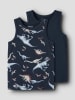 name it 2er Pack Unterhemden NMMTANK TOP 2P NAVY DINO in navy blazer