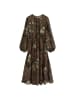 Marc O'Polo Bedrucktes Kleid regular in Dark Brown