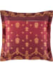 Bassetti Fein Satin Kuschelkissenbezug Gold Decor in bordeaux