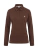 U.S. Polo Assn. U.S. POLO ASSN. Damen Poloshirt Longsleeve P-076 in Braun