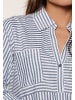 Linga Dore set Pyjama in Legion blue stripe