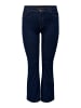 ONLY Carmakoma Flared fit jeans in Dark Blue Denim
