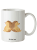 Mr. & Mrs. Panda Tasse Igel händchenhaltend ohne Spruch in Weiß