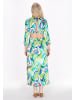 IZIA Women Dress in aqua multicolor