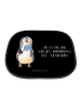 Mr. & Mrs. Panda Sonnenschutz für Auto Pinguin Lolli mit Spruch in Schwarz
