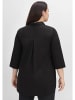 sheego Longbluse in schwarz