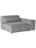 Beliani Sofaelement HELLNAR in Grau - (W) 131 x (H) 70 x (L) 126 cm linksseitig