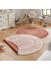 NORTHRUGS In- & Outdoor Wendeteppich Porto rund terra creme