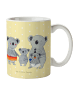 Mr. & Mrs. Panda Kindertasse Koala Familie ohne Spruch in Gelb Pastell