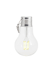 STAR Trading Hängedekoration Fille 18 cm Transparent – Solar LED Außenleuchte