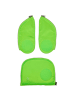 Ergobag Zubehör Pack/Cubo/Cubo Light - Seitentaschen Zip-Set 3tlg. (gelb) in grün