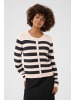 CULTURE Strickjacke CUsabi Relaxed fit in Whitecap/Salute Stripe