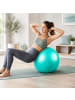 relaxdays Gymnastikball Set in Türkis - Ø 65 cm
