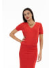 faina Damen Kurzarm-Pullover in Rot
