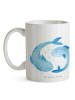 Mr. & Mrs. Panda Tasse Sternzeichen Fische ohne Spruch in Weiß