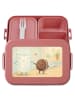 Mr. & Mrs. Panda MEPAL Bentobox Milch Keks Design ohne Spruch in Rot Pastell