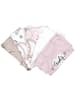 TupTam Mädchen Baby Body Kurzarm 5er Pack in beige/rosa