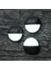 MARELIDA 3er Set LED Solar Fassadenleuchte Wandleuchte D: 11cm in schwarz