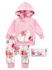 Baby Sweets 3tlg Set Pullover + Hose + Stirnband Lieblingsstücke in rot weiß rosa