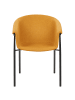 Beliani 2er-Set Esszimmerstuhl AMES in Orange/Schwarz