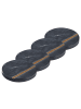 Butlers Untersetzer MARBLE 4er-Set in Schwarz / Gold