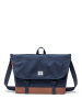 Herschel Cove Messenger - Umhängetasche 16" 38 cm (bitter chocolate/dark roast) in navy/saddle brown