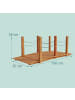 relaxdays Gartenbrücke in Orange - (B)150 x (H)55 x (T)67 cm