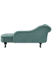 Beliani Chaiselongue NIMES in Grün/Schwarz - (W) 169 x (H) 79 x (L) 65 cm