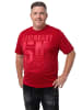 Men Plus Kurzarm T-Shirt in rubinrot