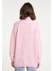 myMo Damen Strickpullover in Rosa Wollweiss