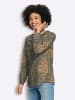 Heine Druckbluse in khaki-camel-bedruckt